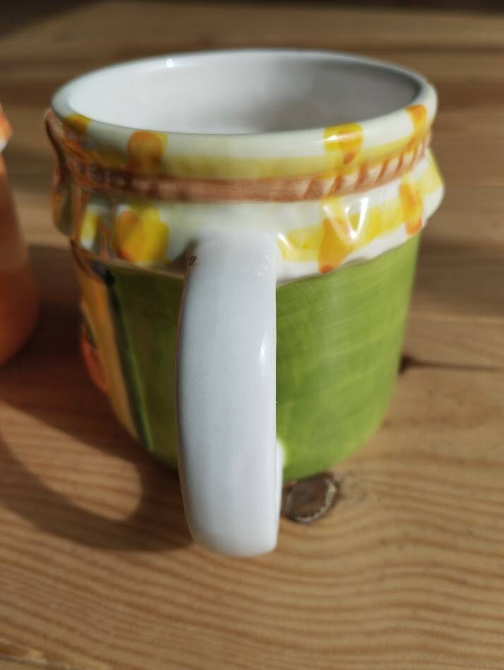 Retro ceramic barbotine kitchen set