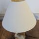 Lampe vintage en onyx et laiton