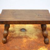 Wooden stool, small beaded foot stool, plant holder