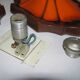Ensemble de 2 lampes allemandes orange de mur en céramique de la lave de la 1960 / 70s