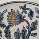 Italian earthenware plate signed CA Deruta – hand-painted floral decoration