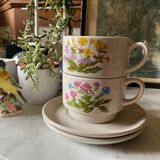 Vintage stoneware cups