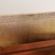 Magazine rack in teak wood with sand-coloured canvas, Danish and from the 1970s.