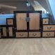Japanese stair furniture "Kaidan Tansu" – 3 modules – Double-sided