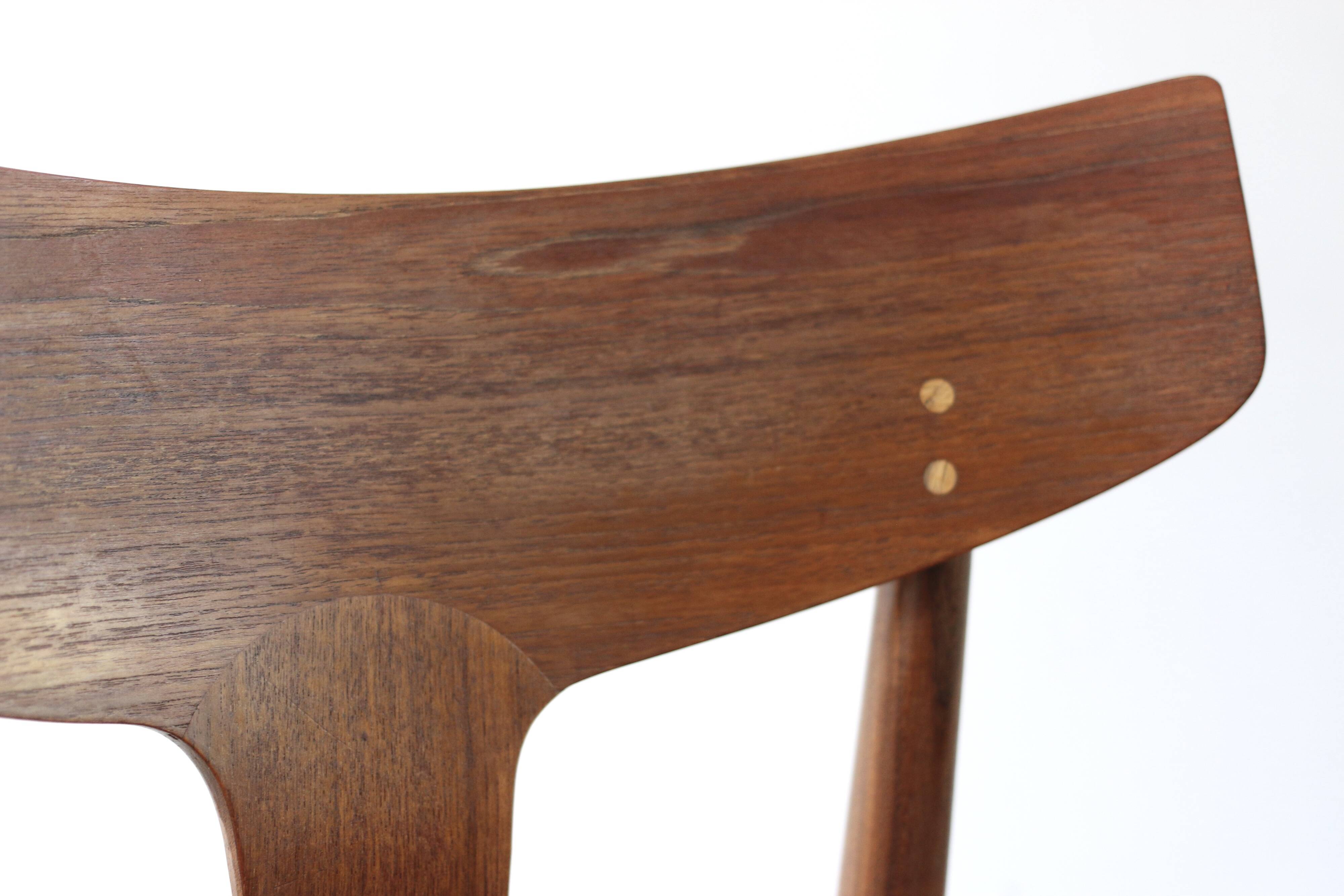 Set of 6 vintage Scandinavian teak chairs by Samcom, 1960