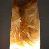 Orange Murano Glass and Brass Pendant by La Murrina, Italy, 1980s