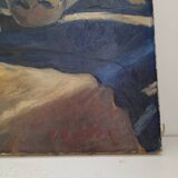 Nature morte au poisson huile sur toile