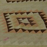 Turkish Anatolian Handmade Vintage Area Rug 246 cm x 147 cm