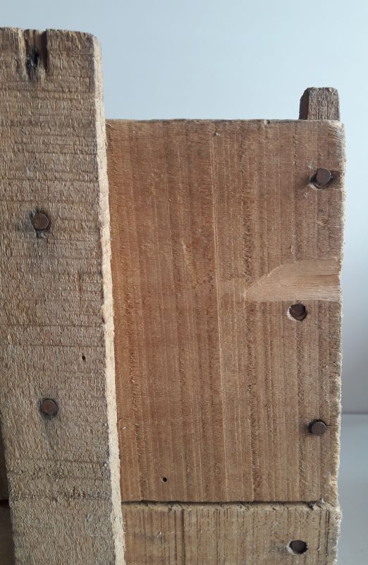 Ibled chocolate box in old wooden transport