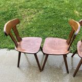 Set of 4 1960s Brutalist Style Bistro Chairs
