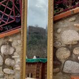 Napoleon III bevelled ice mirror 132x42cm