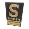 Singer advertising plate