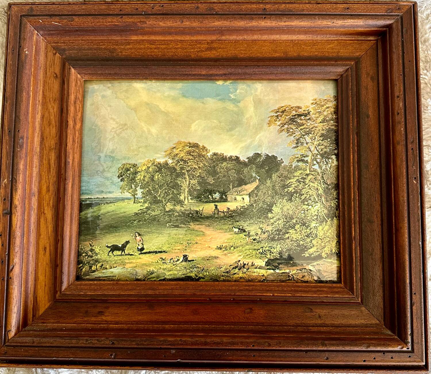 Enamel board, hand hammered, Helca process