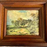 Enamel board, hand hammered, Helca process