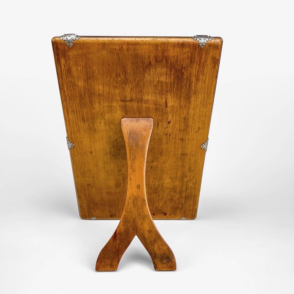 Miroir de table biseauté sur pied Art Nouveau