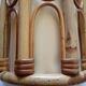 Pair of bamboo sconces