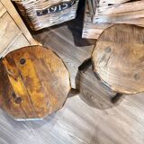 Pair of tripod stools
