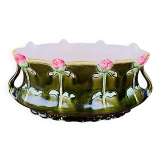 Jardinière en barbotine Art nouveau Fives de Lille