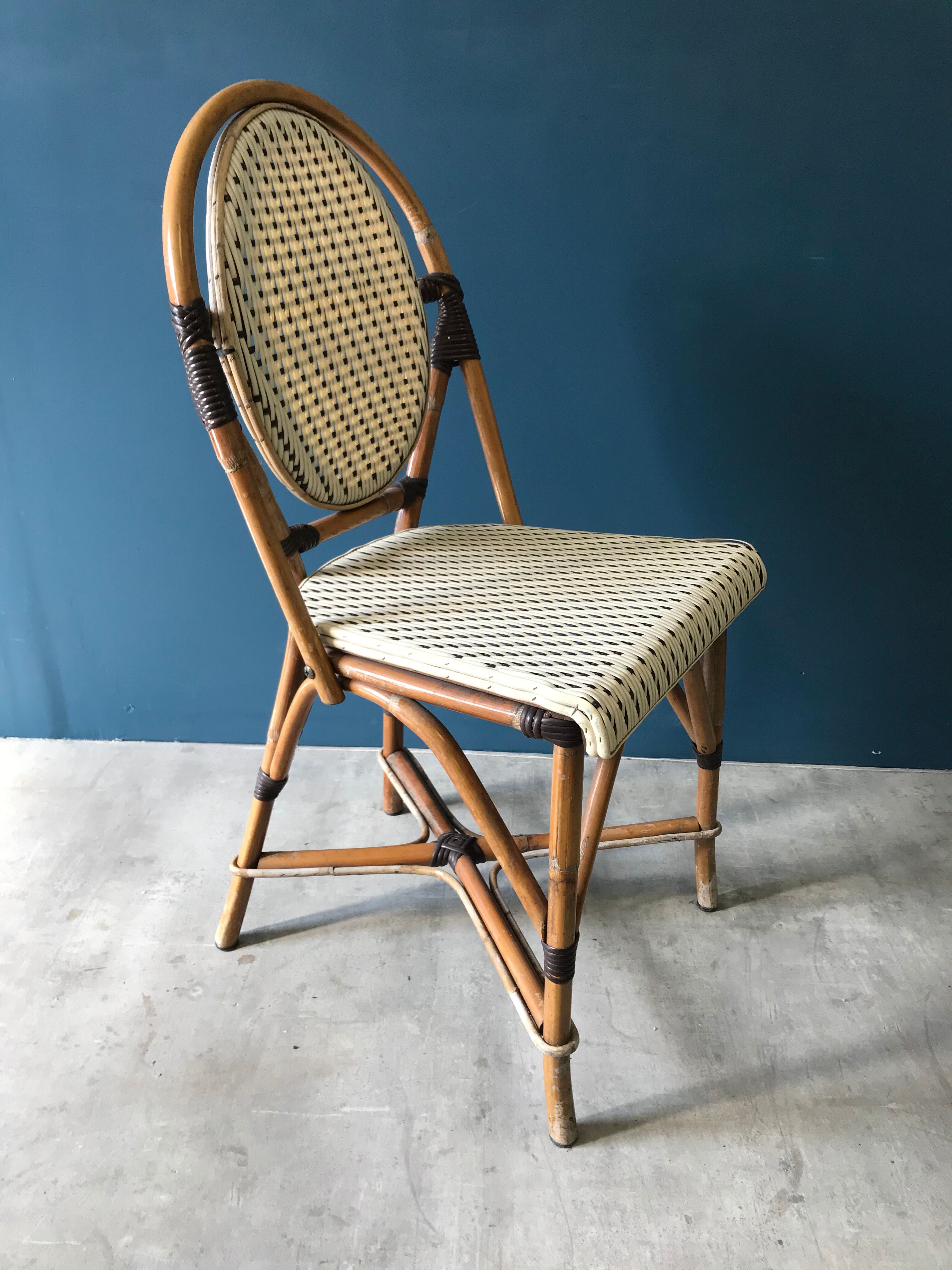 Series of 4 Parisian bistro chairs