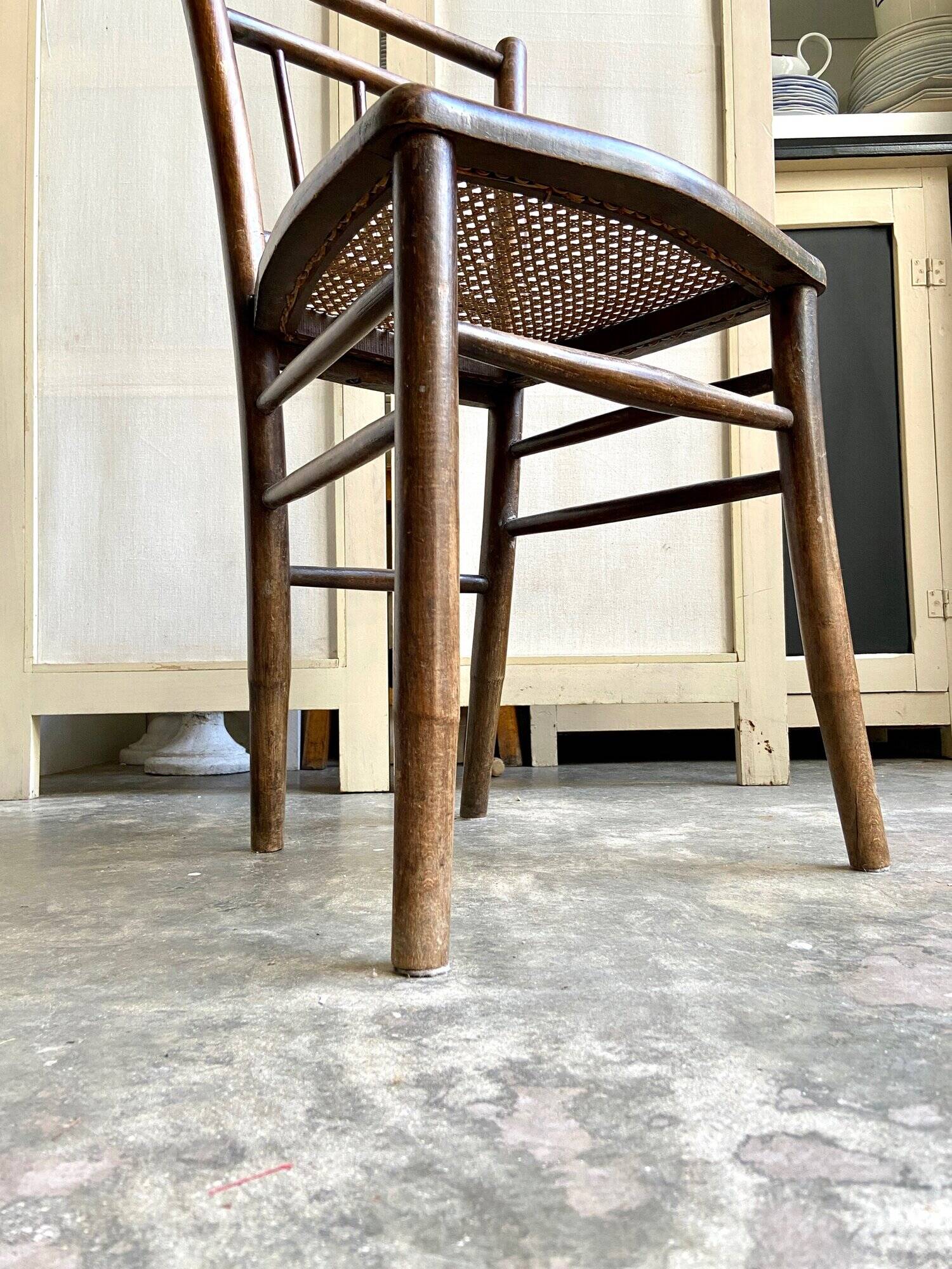 Wooden bistro chair and canning