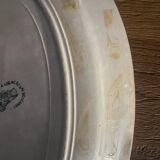 Plat de service ovale en terre de fer St Amand - A. Lebacqz & M. Bouchart