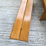 Pair of Charlotte Perriand Les Arcs pine benches