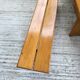 Paire de bancs en pin Charlotte Perriand Les arcs