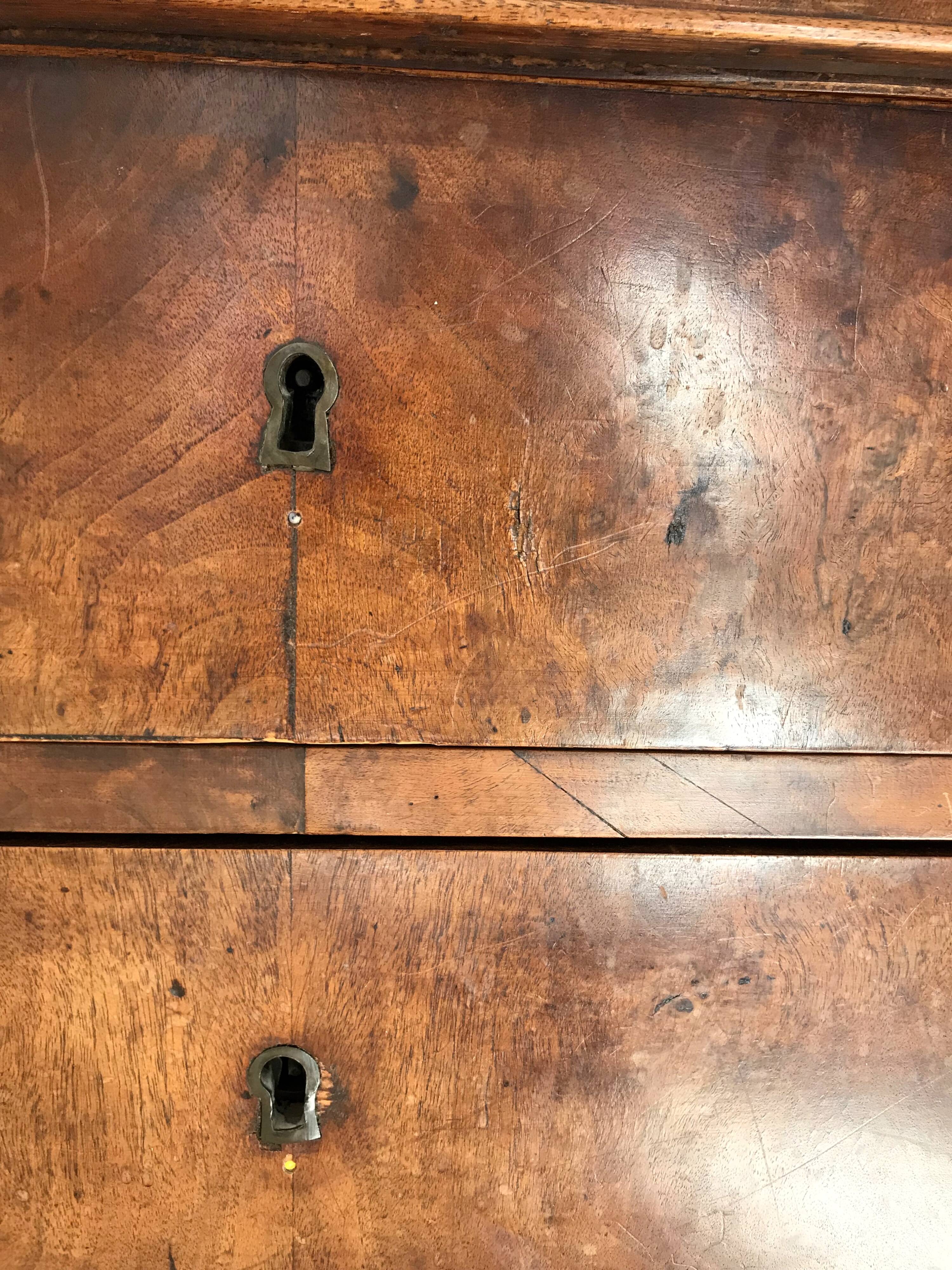 Old country chest of drawers nineteenth century