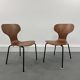 Chaises Mid-Century en Contreplaqué Danois, 1950s, Set de 2