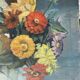 Still life bouquet A.L Murgier, old painting flowers