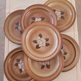 assiettes plates grès Niderviller