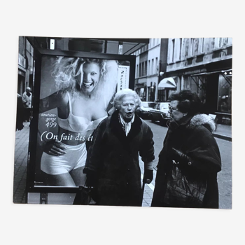 Photography, 90s. Vintage and women's lingerie on the street