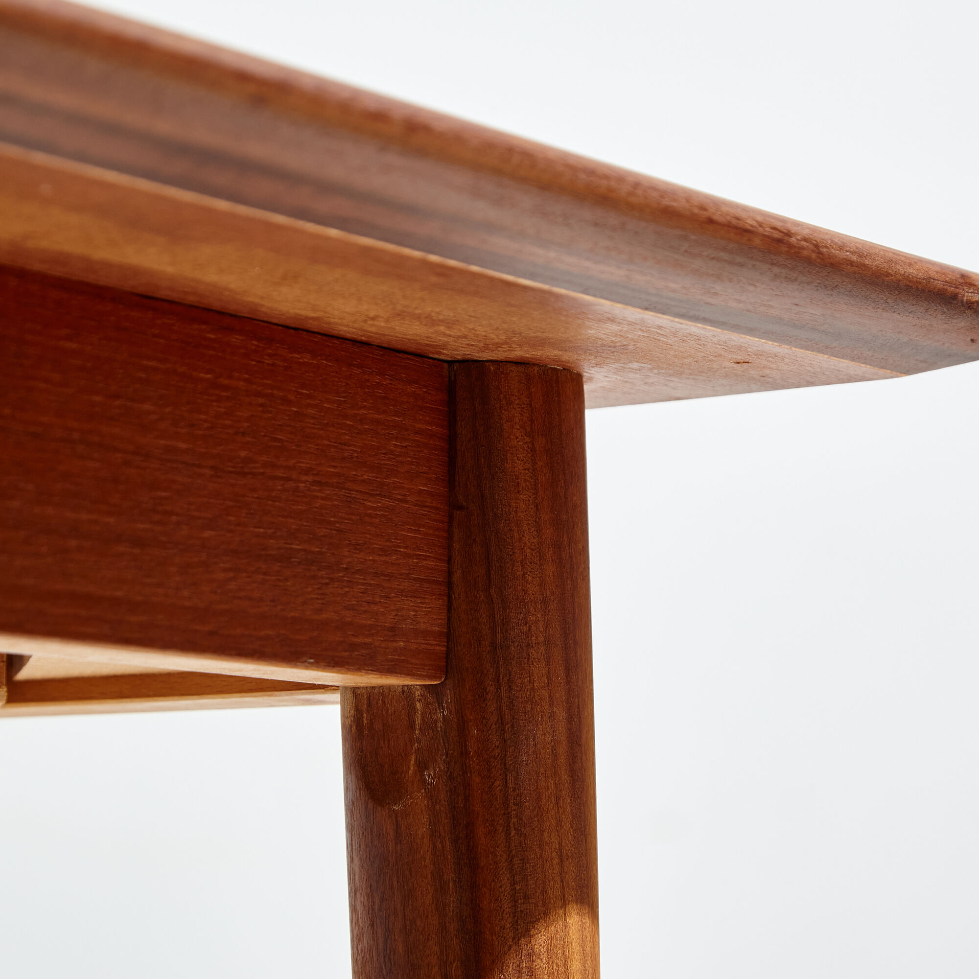 Restored teak dining table