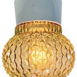 Vintage White Porcelain Ceiling Light, 1970s