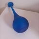 Translucent blue glass vase - Moretti style