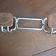 Coat rack with 2 wooden hooks 1970