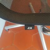 Una Chair armchair in black mesh published by ICF