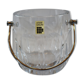Vintage ice bucket DAUM clear crystal chiseled