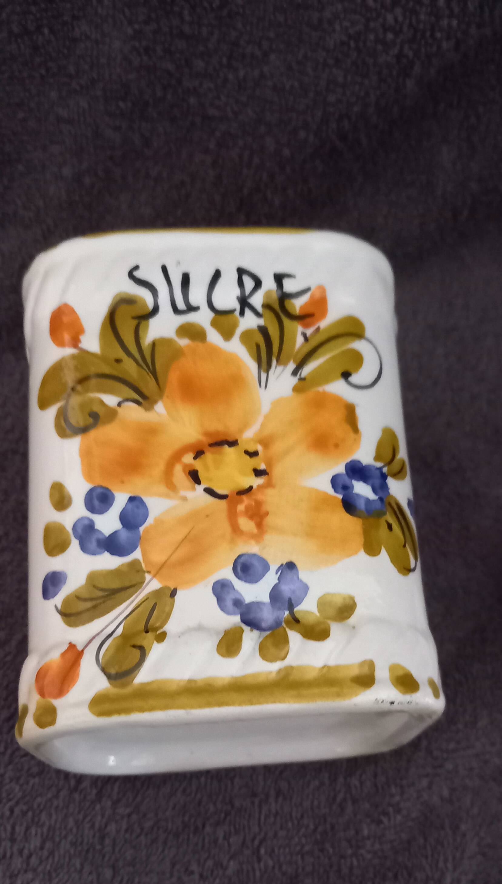 vintage ceramic sugar bowl