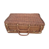 Old wicker suitcase