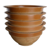 Set of 5 bowls in Gien sandstone