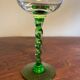 Alsace Bas-Rhin wine glass with turned and chiseled glass base