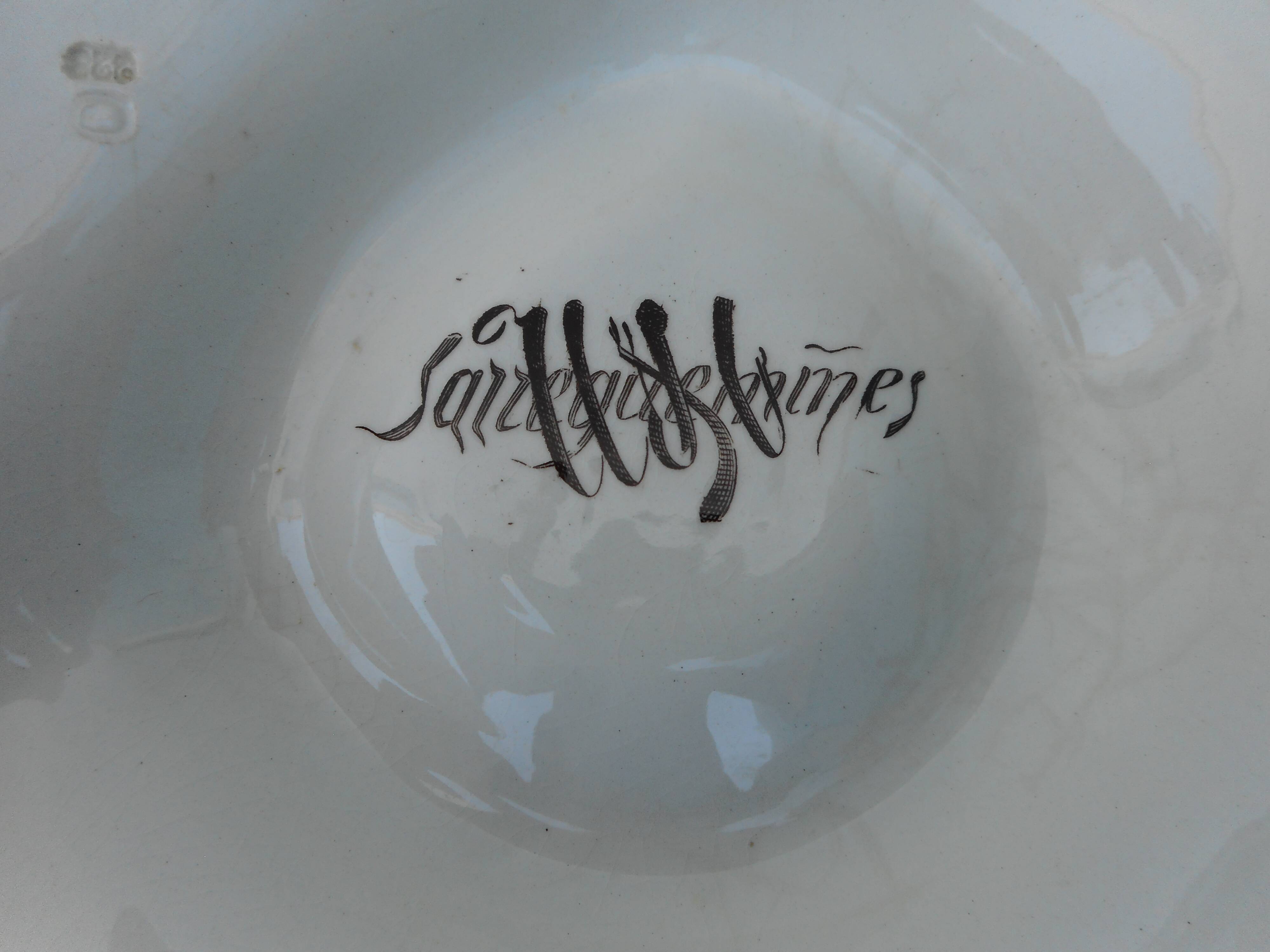 Set of four artichoke plates in earthenware