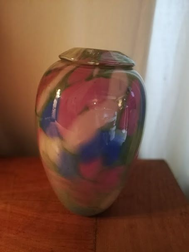 Multicoloured vase