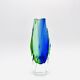 Vase Alessandro Mandruzzato - Murano - Sommerso - Blue & Green - 1960