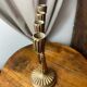 Menorah, seven-branched candlestick, in brass