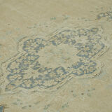 Hand-Knotted Persian Antique 1970s 284 cm x 388 cm Beige Wool Carpet