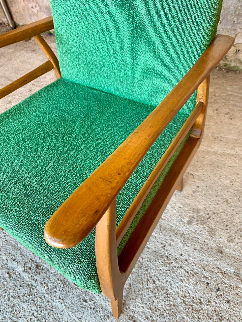 Vintage armchair in Scandinavian style circa 60