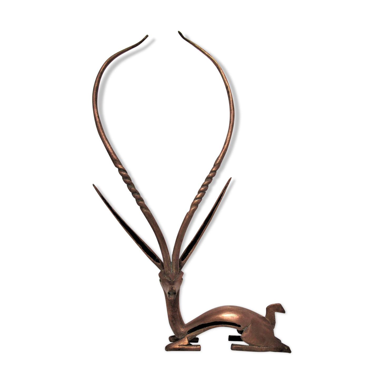 Gazelle antelope brass
