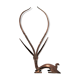 Gazelle antelope brass